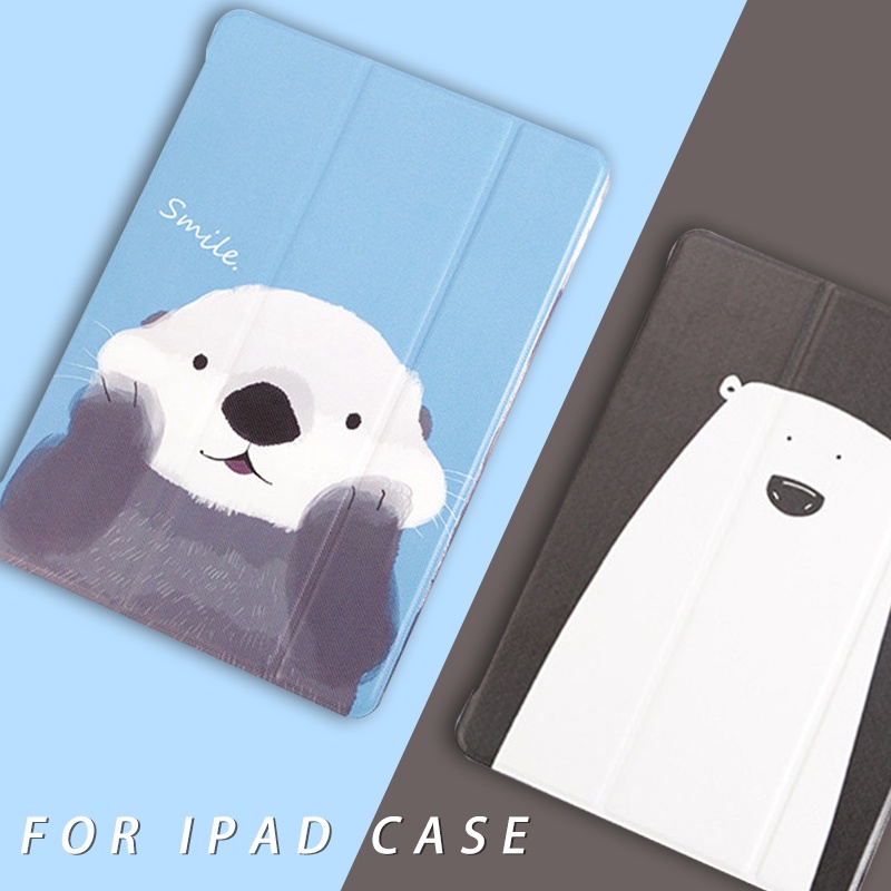 Bao Da Máy Tính Bảng In Hình Hoạt Hình 3 Lớp Có Thể Gấp Gọn Cho iPad 2019 9.7 2018 2017 5th 6th air 1/2 10.2 2019