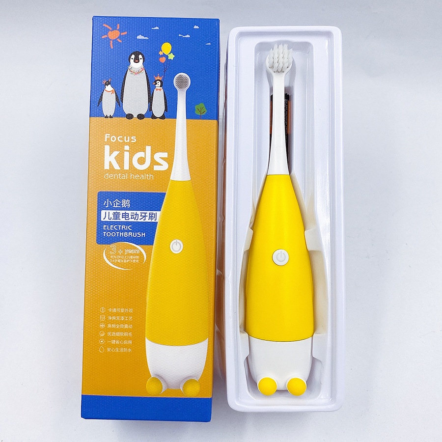 Bộ Máy đánh răng tự động KIDS/ Bàn chải điện cho bé đầu mềm- QATE0110