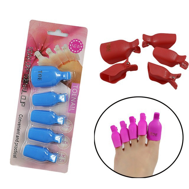 SET 5 Kẹp ngón chân ủ phá sơn gel tiện lợi - Carton Nail