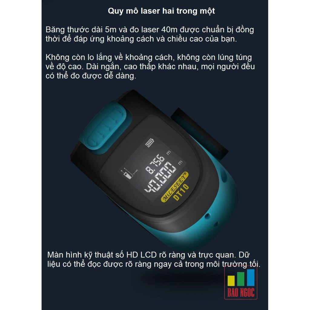 Thước cuộn laser Mileseey DT10