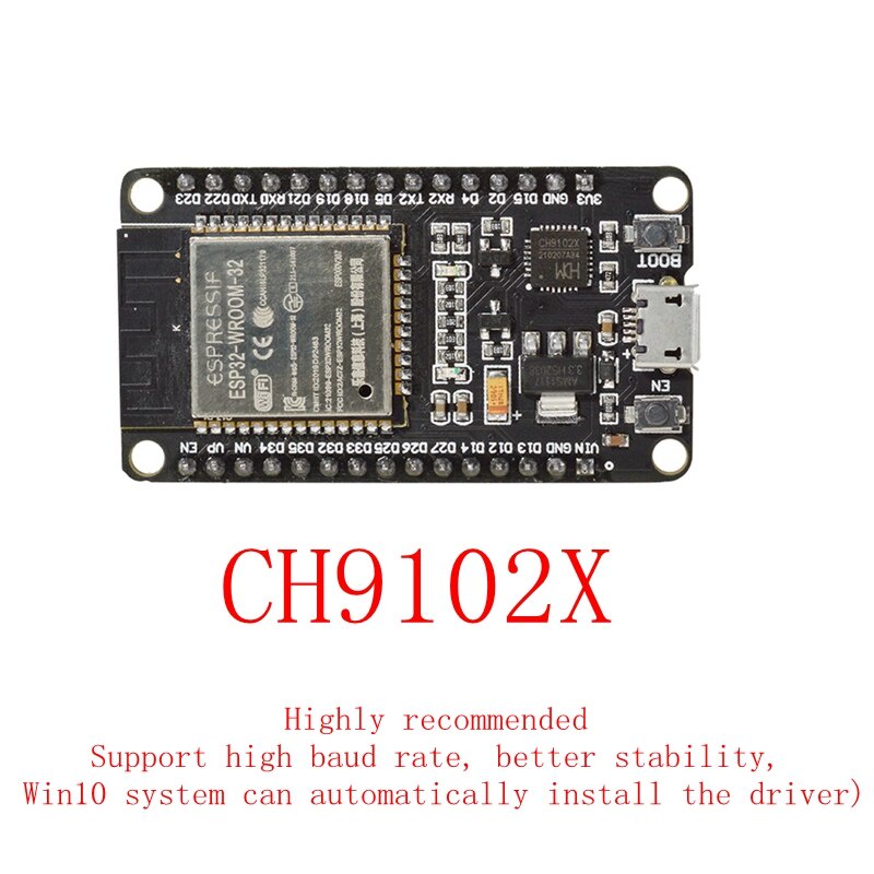 Bản Mạch Phát Triển ESP32 CH9102X WiFi+ Bluetooth Ultra-Low Lõi Kép ESP-32 ESP-32S Similar