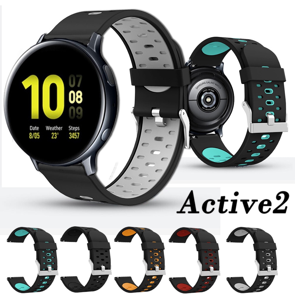 Dây Đeo Silicone Cho Đồng Hồ Thông Minh Samsung Galaxy Active 2 40mm 44mm Active2 20mm