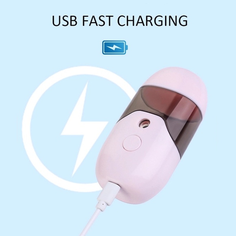 Máy Phun Sương Nano Mini Cổng Sạc USB 50ml