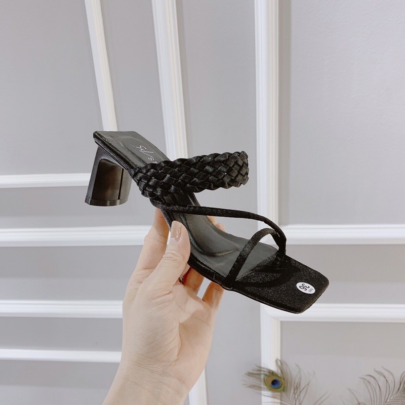 ❄️ HÀNG CÓ SẴN❄️ Guốc quai Tết gót vuông dẹt 5cm