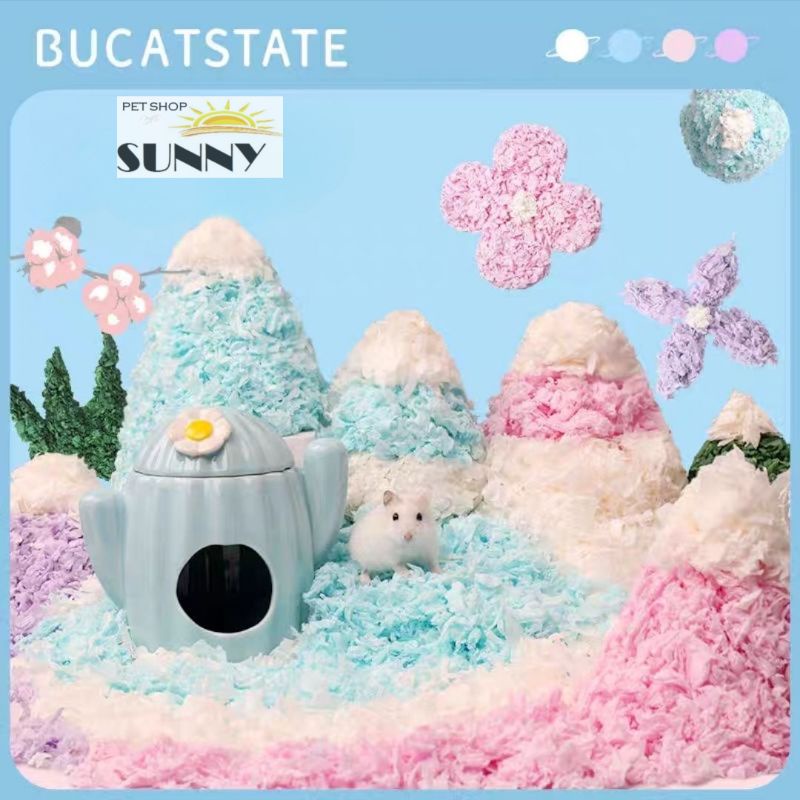 Giấy lót bông Bucatsate lẻ gói 50g hamster, sóc