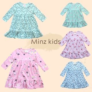 Váy cotton bozip jumping bean hàng xuất vnxk bé gái hoạt hình dễ thương, váy thấm hút mồ hôi mặc đi học, đi chơi 10-40kg