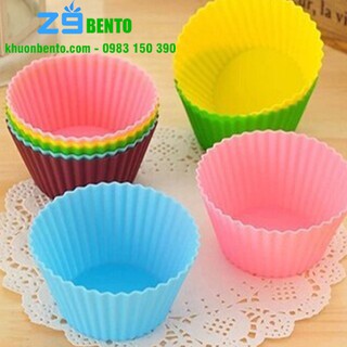 KHUÔN CUPCAKE SILICON TRÒN (7X5X3CM)