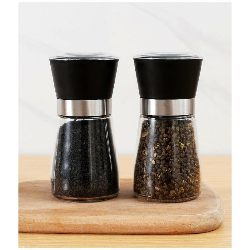 Lọ xay tiêu thủy tinh cầm tay tiện lợi