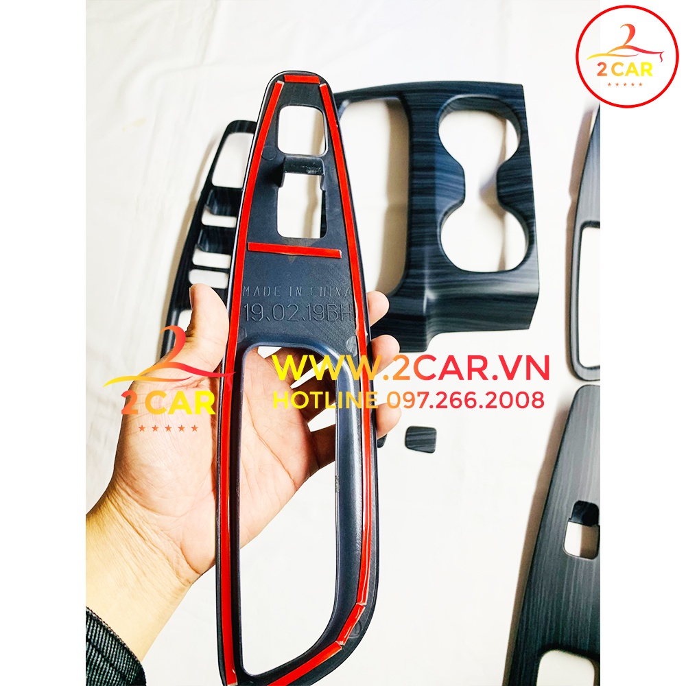 Ốp nội thất Huyndai Santafe 2019-2021 vân đá cao cấp, Ốp trang trí nội thất Santafe vân đá