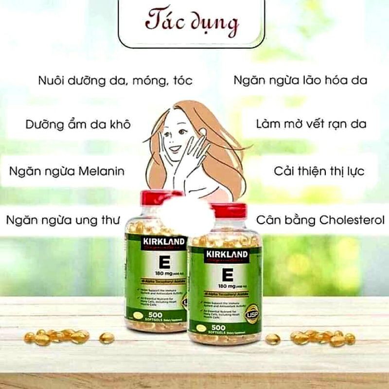Vitamin E Kirkland 400IU 500 Viên Cam Kết Chính Hãng | BigBuy360 - bigbuy360.vn