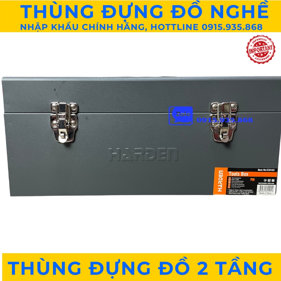 Thùng đựng đồ nghề, thùng đựng đồ harden 2 tầng, bảo tín official store