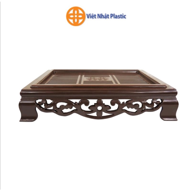 Khay trà đựng ấm chén giả gỗ. Khay trà giả gỗ bằng nhựa Việt Nhật cao cấp. Siêu bền đẹp.