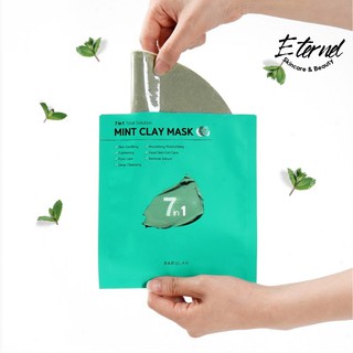 [LẺ] Mặt Nạ Bùn Khoáng Đa Chức Năng BARULAB 7 In 1 Total Solution Clay Mint Mask (New 2021)