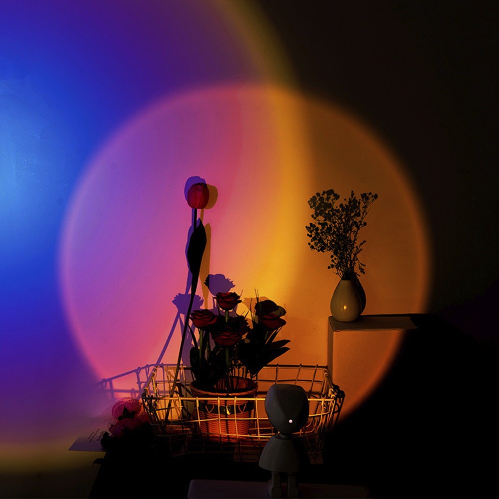 Đèn Sunset Robot cảm ứng XT4A - Đèn hoàng hôn, sunset chụp hình, decor, trang trí nội thất, quán cafe, quay video tiktok