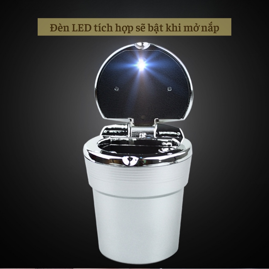 Gạt Tàn Cao Cấp Bằng Thép Không Gỉ 9.3*7.3cm 6