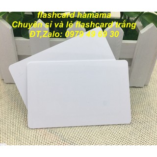 (15x21cm)100 thẻ trắng dùng để làm Flashcard theo phương pháp Glenn Doman(Dạy con biết đọc sớm)
