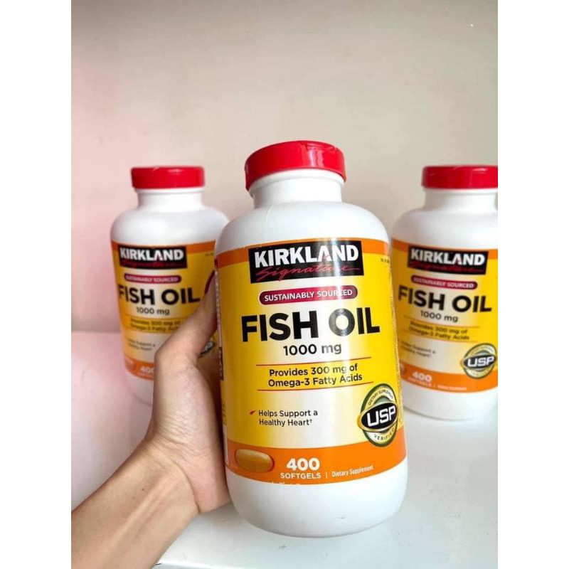 Viên Uống Fish Oil Dầu Cá Kirkland 400 Viên