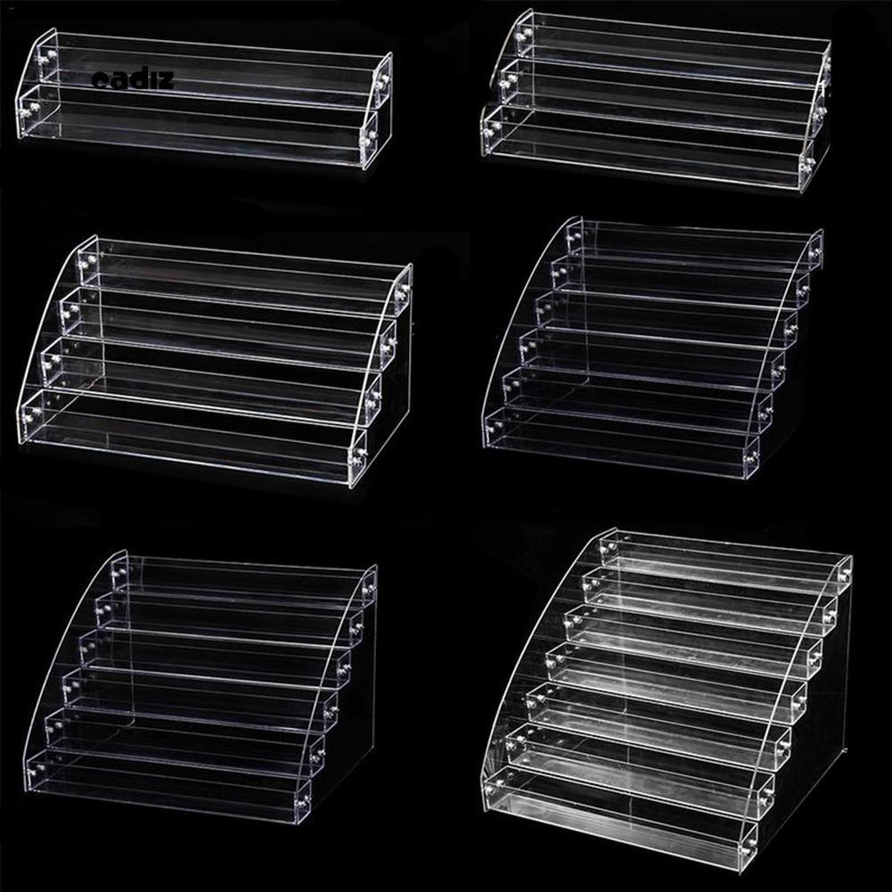 Kệ đựng sơn móng tay bằng nhựa trong suốt nhiều tầng