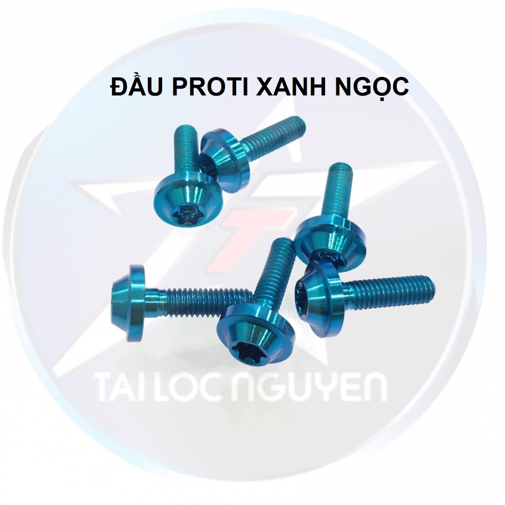 ỐC NẮP DẦU 4LI TÍM TITANIUM VÀ XANH NGỌC