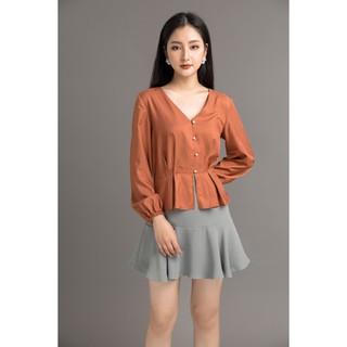Áo sơ mi dài tay bèo đuôi cá - 20Again
