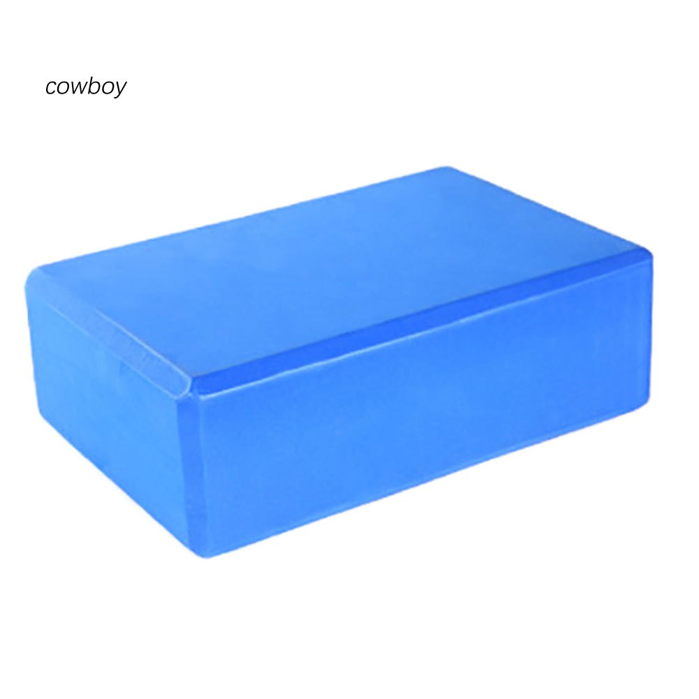 COW_Non-Slip Yoga Pilate Block EVA Foam Brick Body Stretching Fitness Exercise Tool