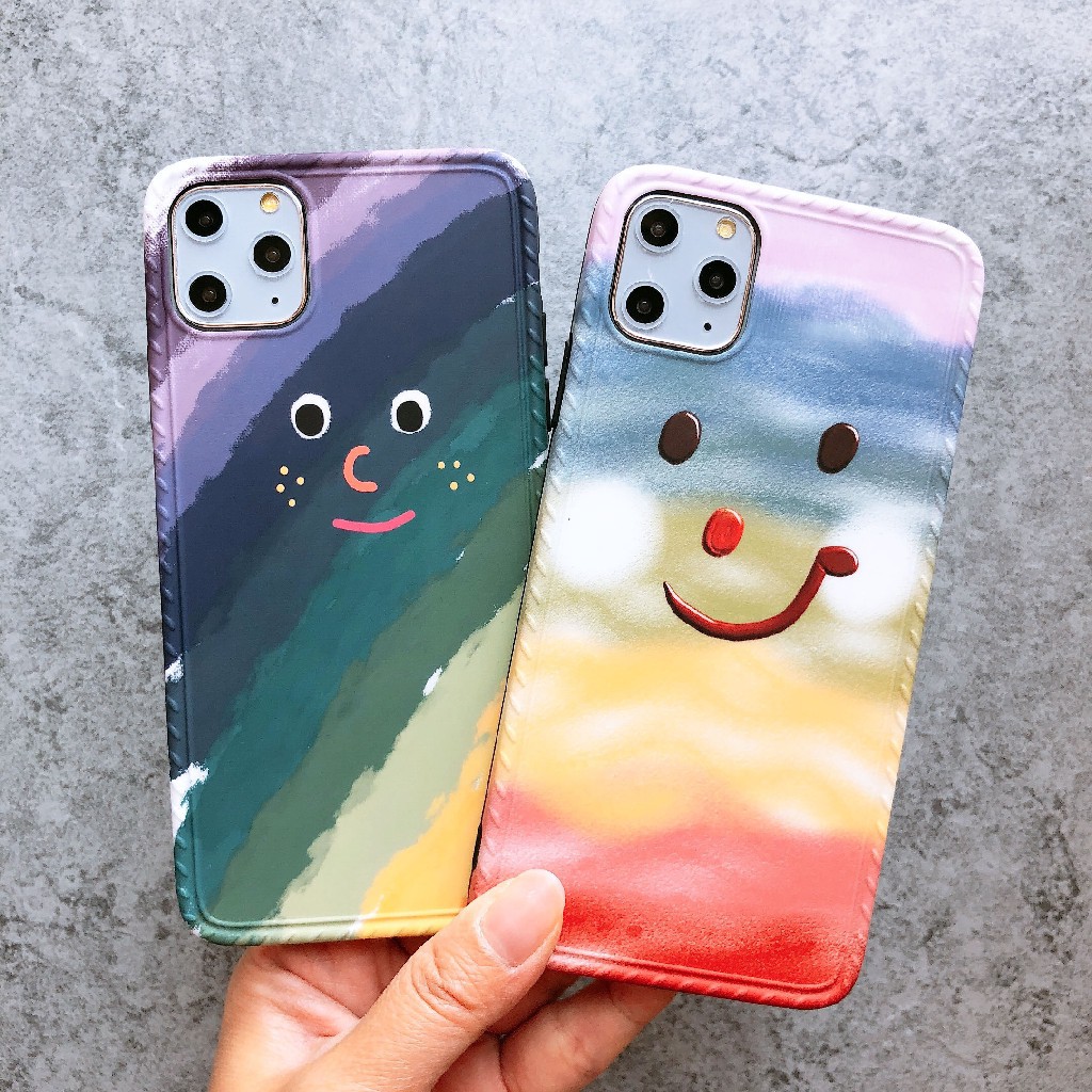 Ốp iphone - Ốp lưng imd new Mặt cười cầu vồng 6/6s/6plus/6splus/7/8/7plus/8plus/x/xs/xsmax/11/11promax - HT7N2 | BigBuy360 - bigbuy360.vn