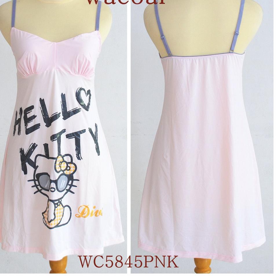 SANRIO WACOAL Bộ Đồ Ngủ In Hình Hello Kitty Wc5845