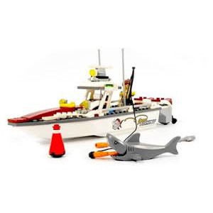 Lắp ráp xếp hình Lego City 60147 Bela 10646 Lepin 02028 Fishing Boat Xếp hình Thuyền câu cá