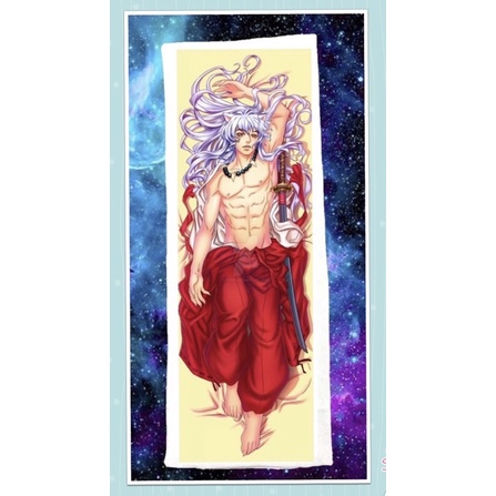 Gối ôm anime Inuyasha dài 40cm x 1m/dakimakura inuyasha