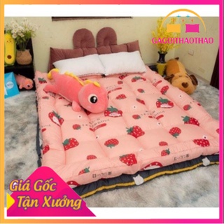 [Ảnh thật] [Chính hãng] Nệm Chần Bông Topper Dày 7 Phân Chất Liệu Cotton Nhiều Màu Họa Tiết Ngộ Nghĩnh