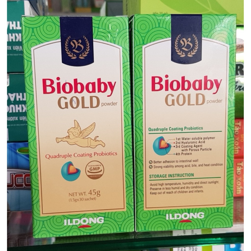 biobaby gold men visinh từ hàn quốc hộp 30 gói ILDONG