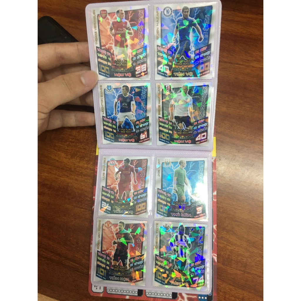 Bộ Sưu Tập 96 Thẻ Cầu Thủ In Album Match Attax 2012-13