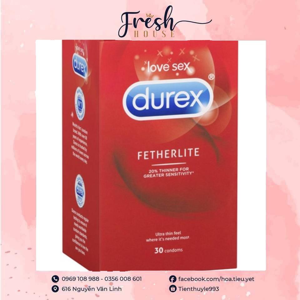 Bao cao su Durex hộp 30 miếng