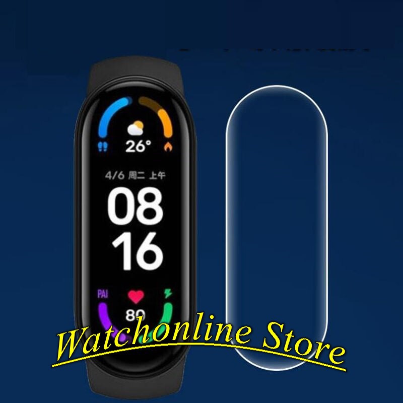 Miếng dán màn chống xước Xiaomi Miband 6 Mi Band 6 Miband 7 Miband 3 4 5  trong suốt
