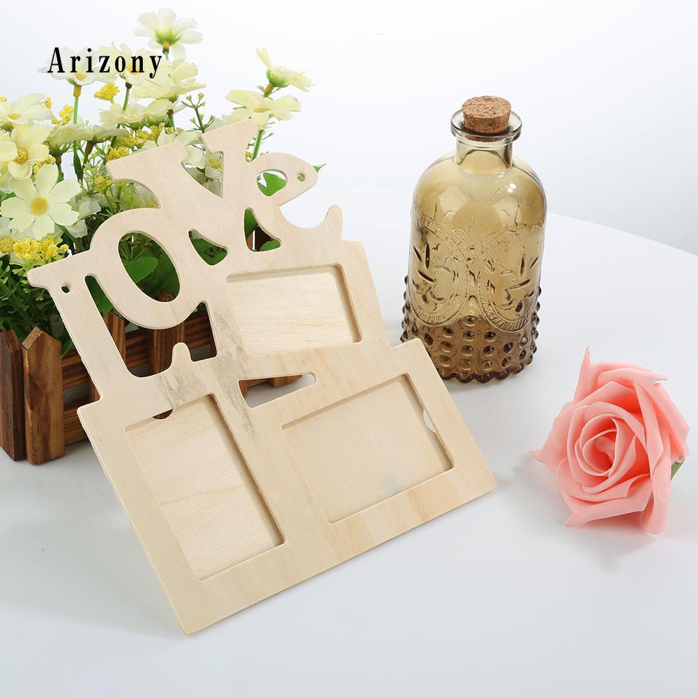 ✮Bộ Khung Ảnh Gia Đình Bằng Gỗ 3 Trong 1