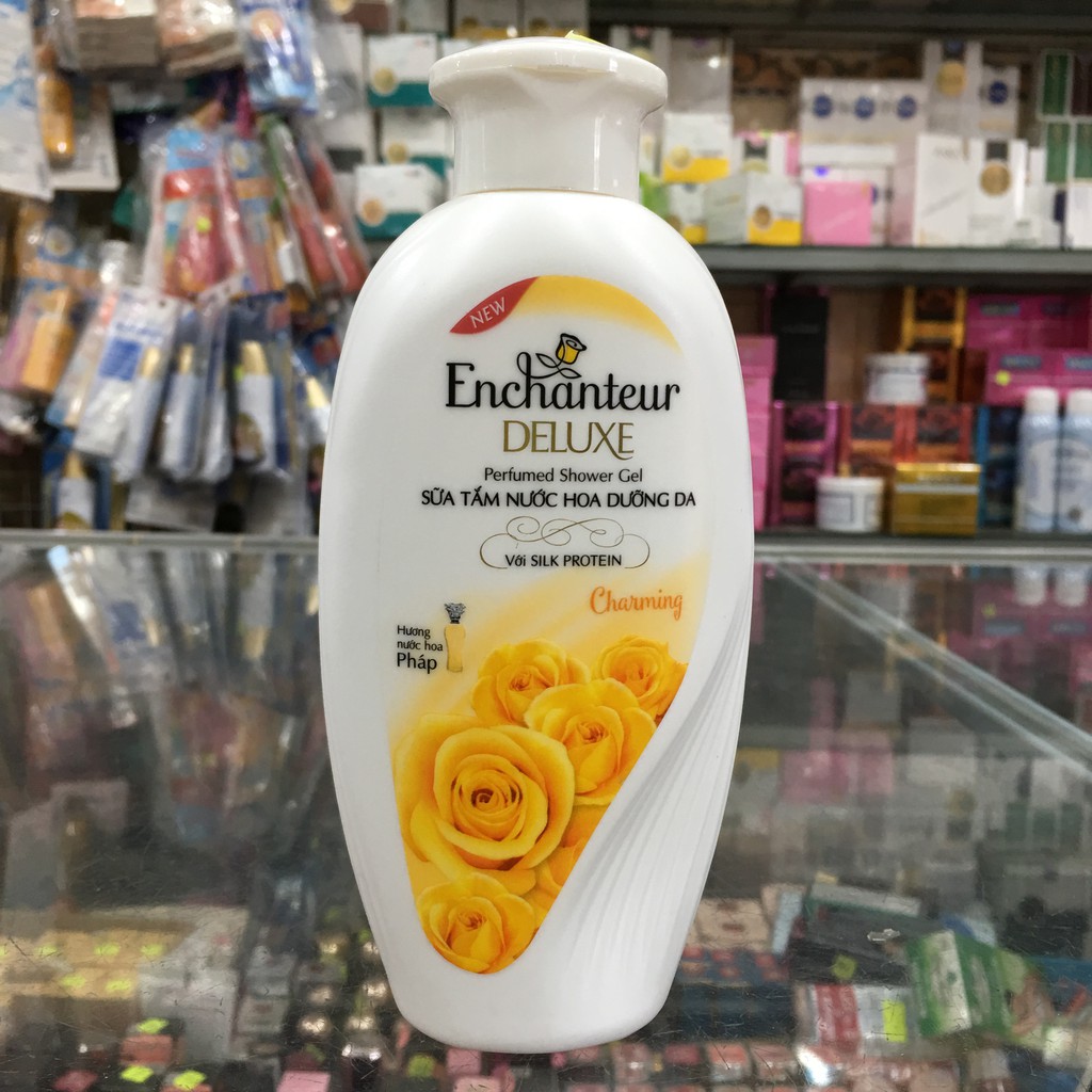 Sữa tắm nước hoa dưỡng da Enchanteur Charming 180g (đủ loại)