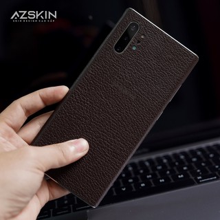 Miếng Dán Da Bò Thật Cho Samsung s10 plus Màu Nâu Đất (M09)