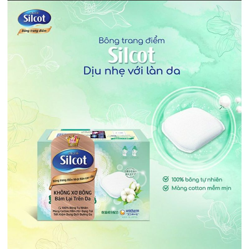 BÔNG TẨY TRANG SILCOT 66 MIẾNG