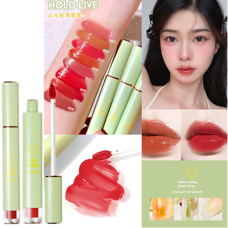 (Hàng mới về)Son kem tint lì HOLD LIVE mềm môi căng mọng môi Mirror Lipgloss
