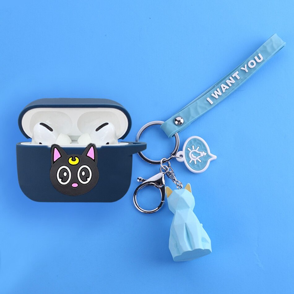 Vỏ Bảo Vệ Hộp Sạc Tai Nghe zmi Purpods Pro Bluetooth Không Dây Chất Liệu Silicon Họa Tiết Hoạt Hình Dễ Thương