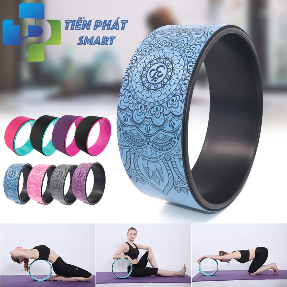 Vòng Tập Yoga Họa Tiết Hoa văn Cao cấp( Màu Tím)