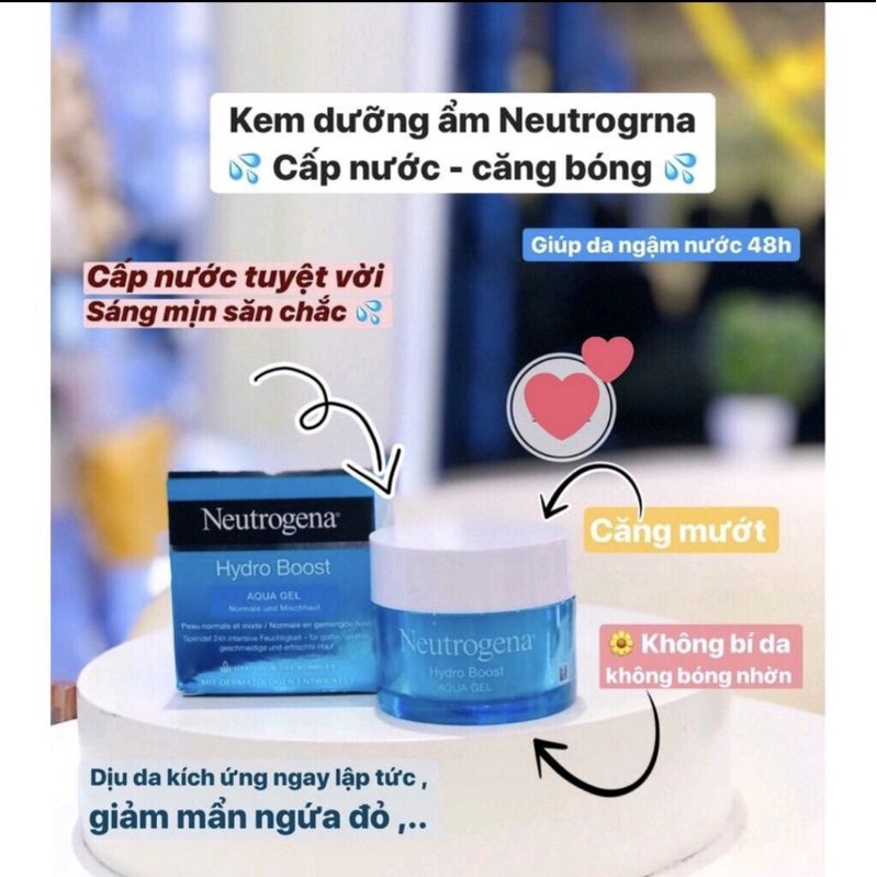 Kem dưỡng ẩm, cấp nước Neutrogena Hydro Boost Quater/Aqua gel