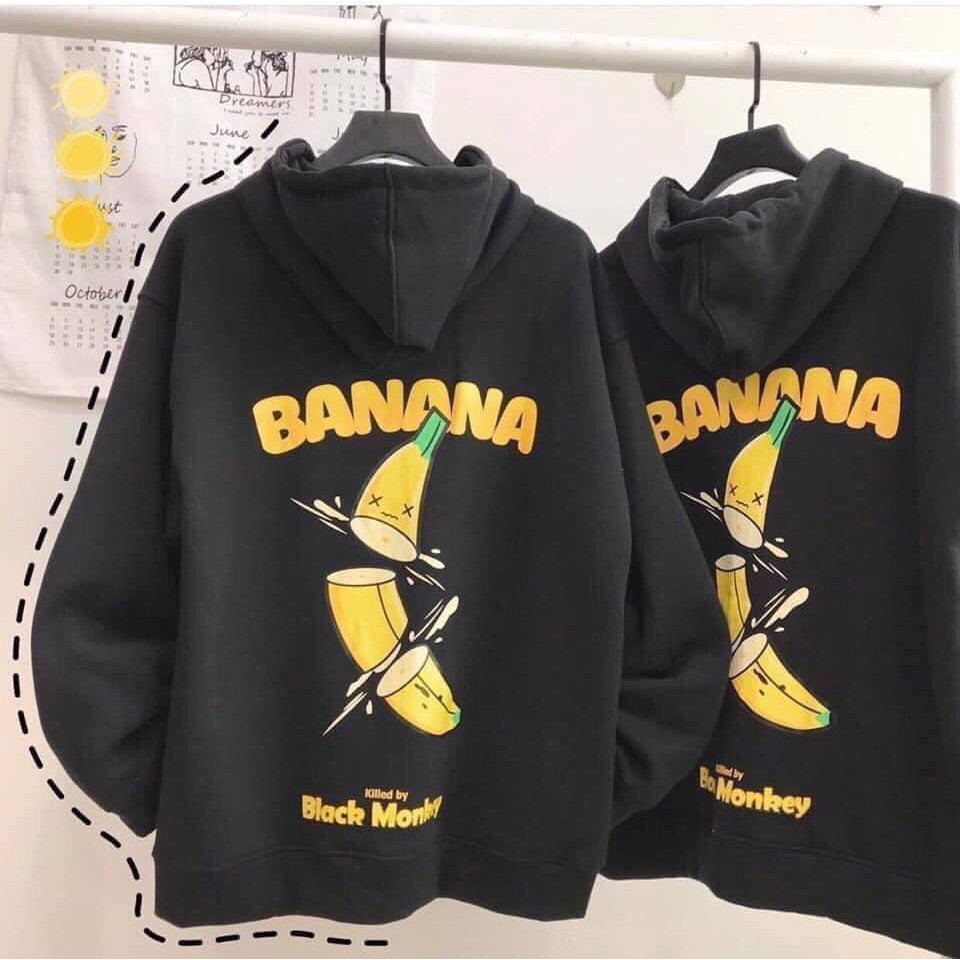Áo Hoodie Nỉ Form Rộng Hình Banana Chuối Cute - Unisex-HươngSu-(PVN524) | BigBuy360 - bigbuy360.vn