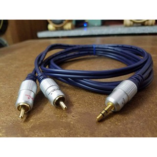 CÁP LOA 1 ĐẦU 3.5 RA 2 AV 1.8m CAO CẤP