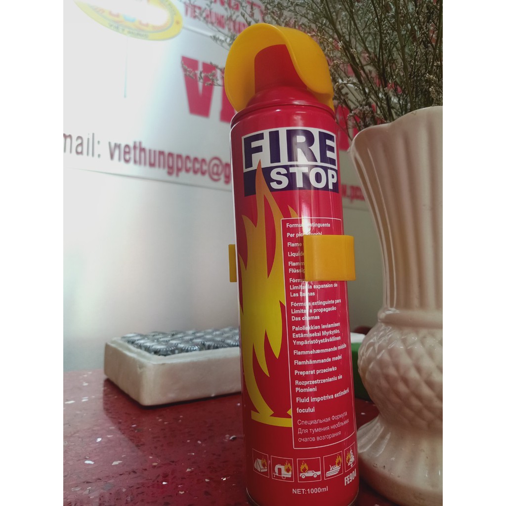 Bình chữa cháy Cứu hoả dạng bọt mini 1000 ml mini FireStop