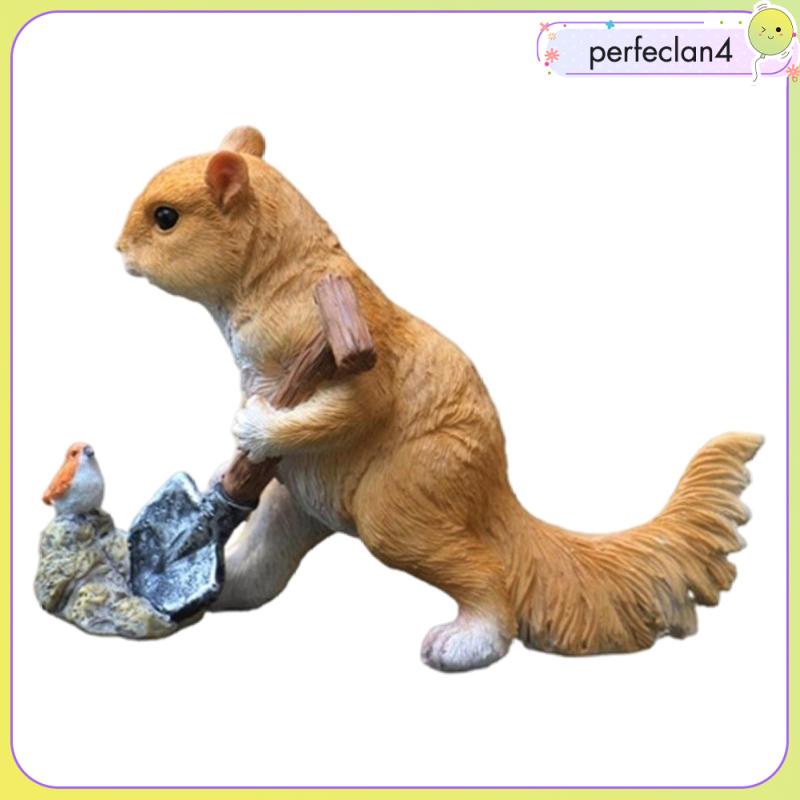 Tượng Sóc Nhỏ Trang Trí Bàn Phòng Ngủ Sân Vườn