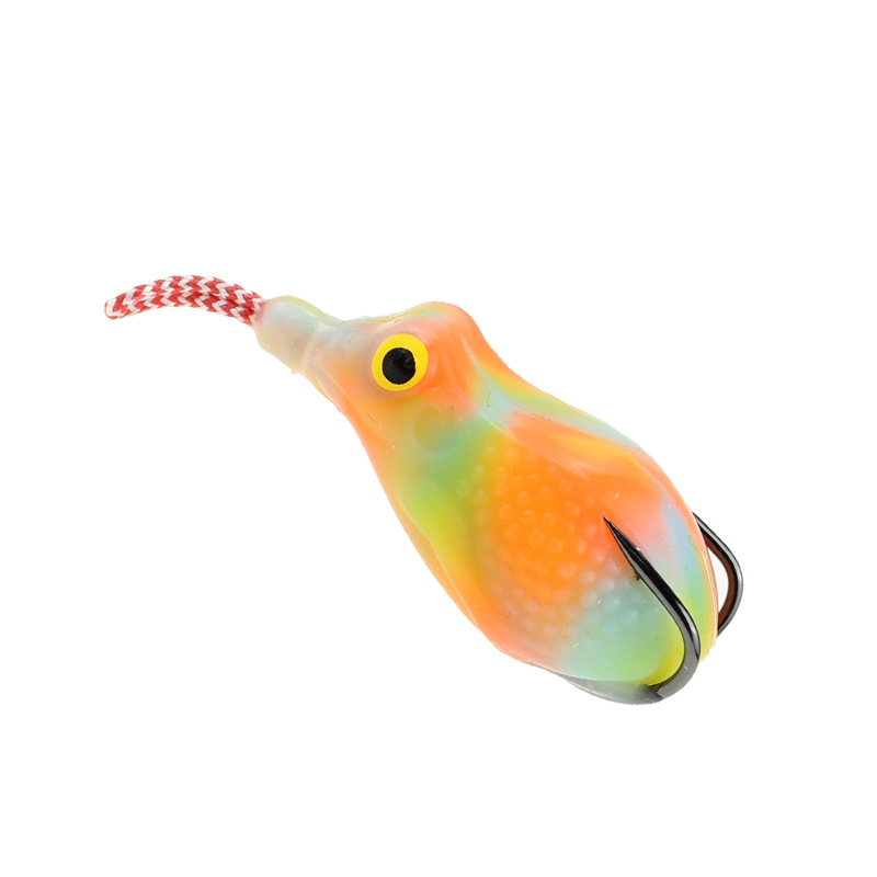 Mồi Câu Cá Giả Hình Ếch Kèm Móc Câu Mềm 4cm 9g