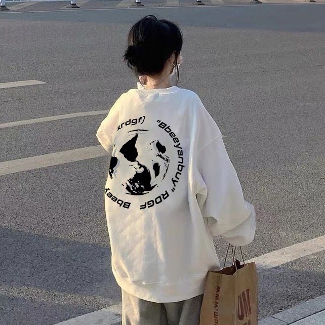 Áo Nỉ Màu Trắng Nhiều Hình Hàn Quốc, Áo Nỉ Hot Trend Mùa Đông 2022 𝘽𝙮.𝘾𝙖𝙢𝙘𝙖𝙢