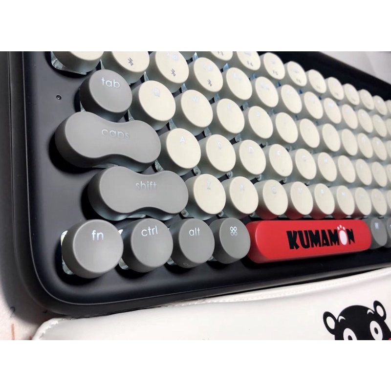 Bàn phím cơ không dây bluetooth LOFREE phiên bản gấu Kumamon chính hãng