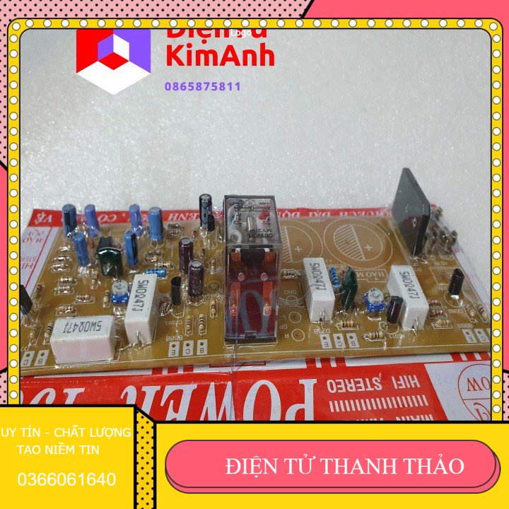 Mạch công suất 4 sò 190w có rơ le Hảo Mi